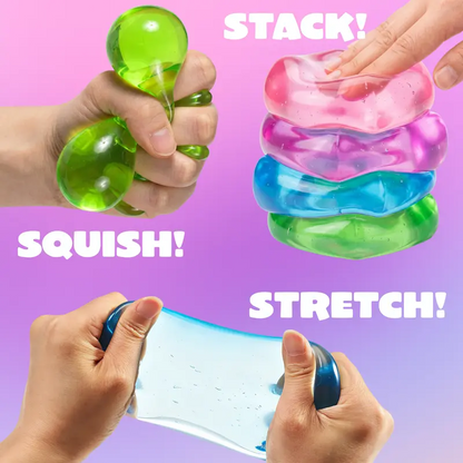 4 Pack 2-Inch Stress Relief Cubes, Slow Rising Squishy Fidget Toys, Soft Sensory Squeeze Toys for Kids & Adults, Relaxing Handheld Stress Toys for Home, School, Office, Travel, Birthday Parties, Classroom Rewards, Party Favors & Gift Ideas