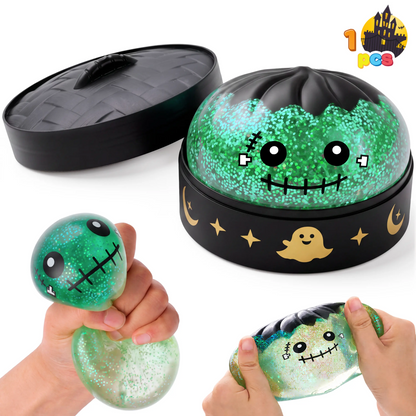 12 Pack Halloween Dumpling Squishy Toys, 5cm Mini Slow-Rebound Stress Relief Sensory Toys with Steamer Storage Box, Cute Pumpkin & Little Devil Designs, Soft Squeeze Fidget Toys for Kids & Adults, Halloween Party Favors, Gifts & Goodie Bag Fillers