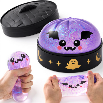 12 Pack Halloween Dumpling Squishy Toys, 5cm Mini Slow-Rebound Stress Relief Sensory Toys with Steamer Storage Box, Cute Pumpkin & Little Devil Designs, Soft Squeeze Fidget Toys for Kids & Adults, Halloween Party Favors, Gifts & Goodie Bag Fillers