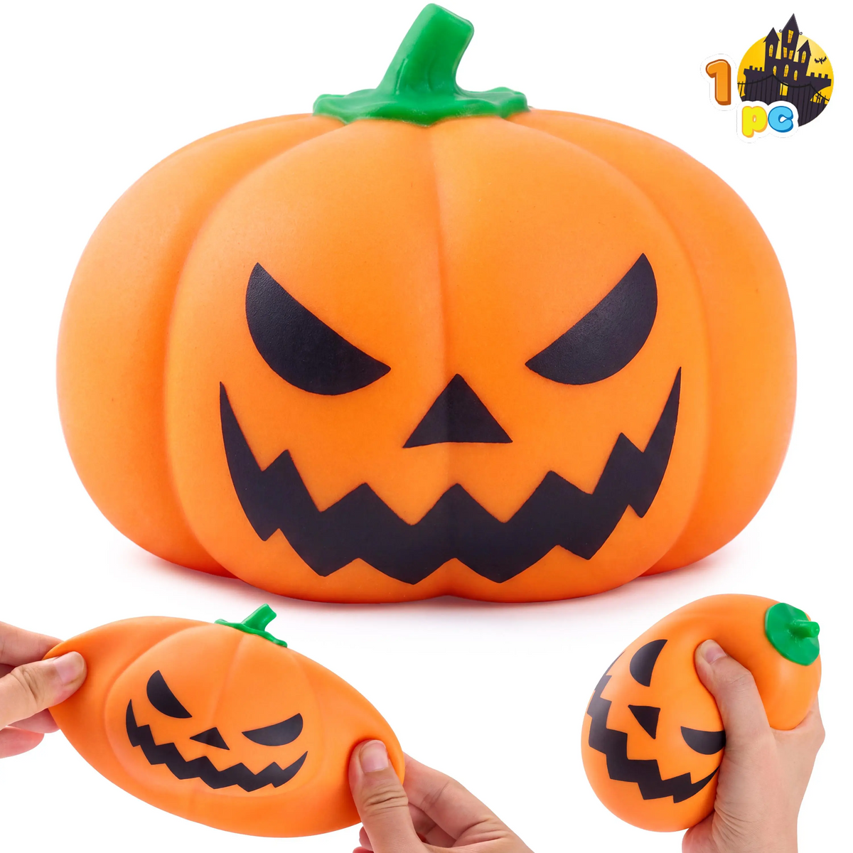 12 Pack Halloween Dumpling Squishy Toys, 5cm Mini Slow-Rebound Stress Relief Sensory Toys with Steamer Storage Box, Cute Pumpkin & Little Devil Designs, Soft Squeeze Fidget Toys for Kids & Adults, Halloween Party Favors, Gifts & Goodie Bag Fillers