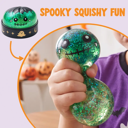 12 Pack Halloween Dumpling Squishy Toys, 5cm Mini Slow-Rebound Stress Relief Sensory Toys with Steamer Storage Box, Cute Pumpkin & Little Devil Designs, Soft Squeeze Fidget Toys for Kids & Adults, Halloween Party Favors, Gifts & Goodie Bag Fillers