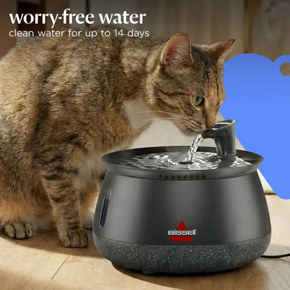 Automatic Cat Water Fountain with Ultra-Quiet Wireless Pump – Filtered Drinking Water Dispenser with Circulating Flow, Large Capacity, Low-Noise Design for Cats & Small Pets