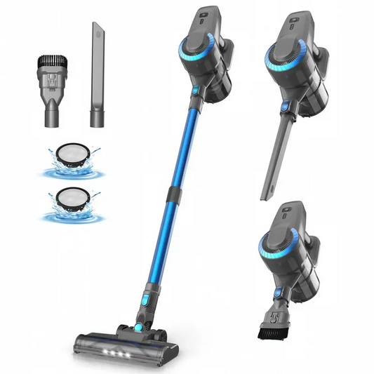 8-in-1 Cordless Vacuum Cleaner, Powerful Stick Vacuum with HEPA Filter, LED Headlight and 40-Minute Runtime for Floors, Carpets and Pet Hair
